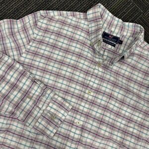 Vineyard Vines Mens L Slim Fit‎ Murray Shirt Plaid Long Sleeve Button Down